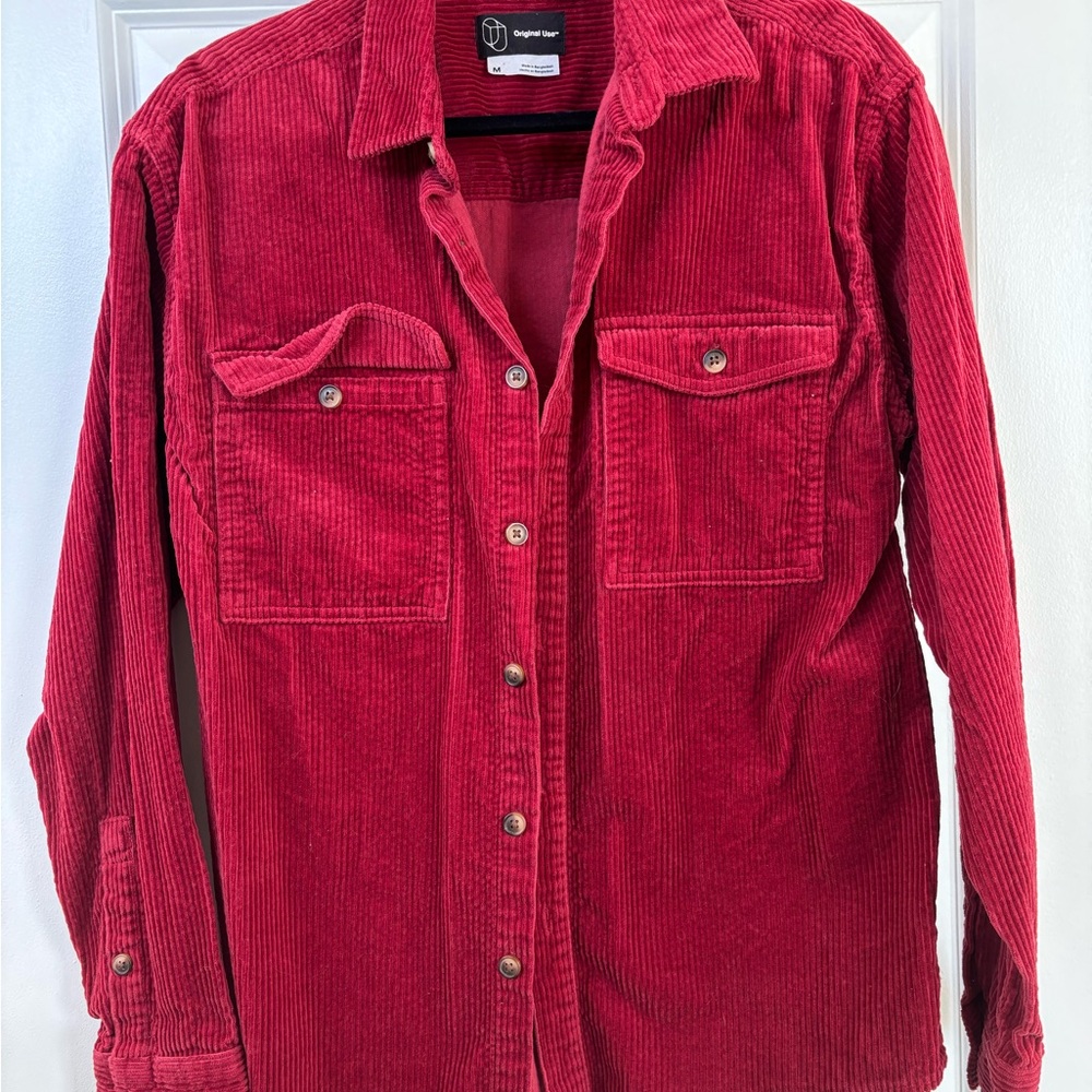 Original Use Red Corduroy Shirt